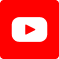 Red play button icon on a white background, representing YouTube logo