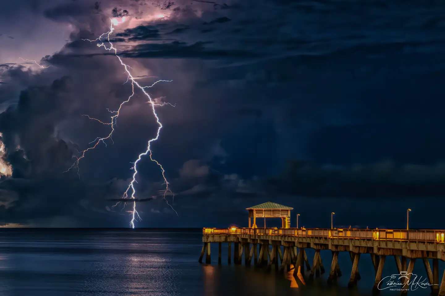 Offshore lightning at Deerfield Beach