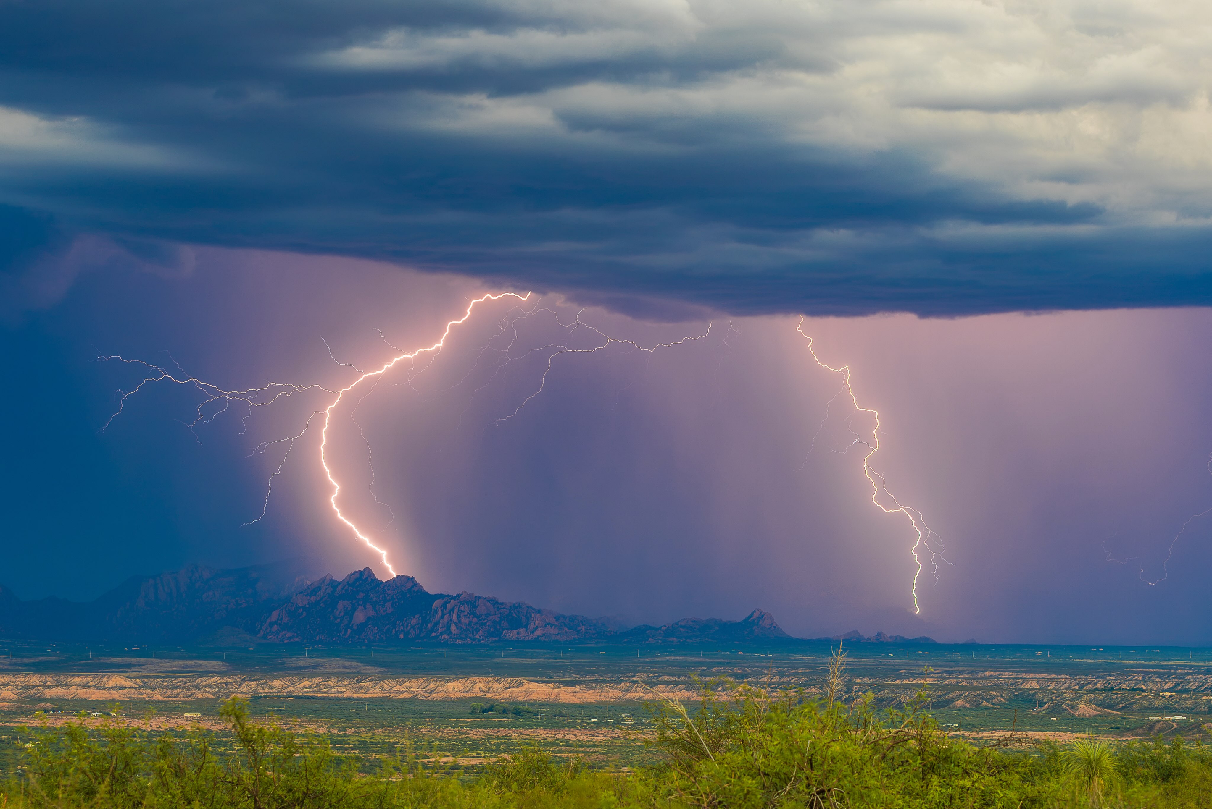 Lightning near the Dragoon Mountains